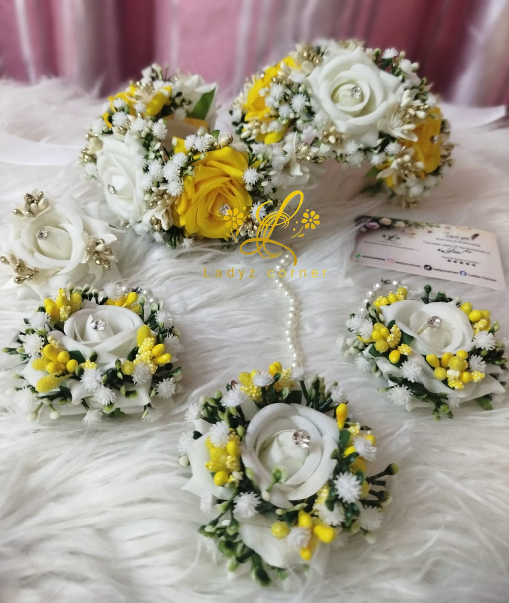 Heavy Bridal Miyo Gajrset - Velvet Rose Gajraset