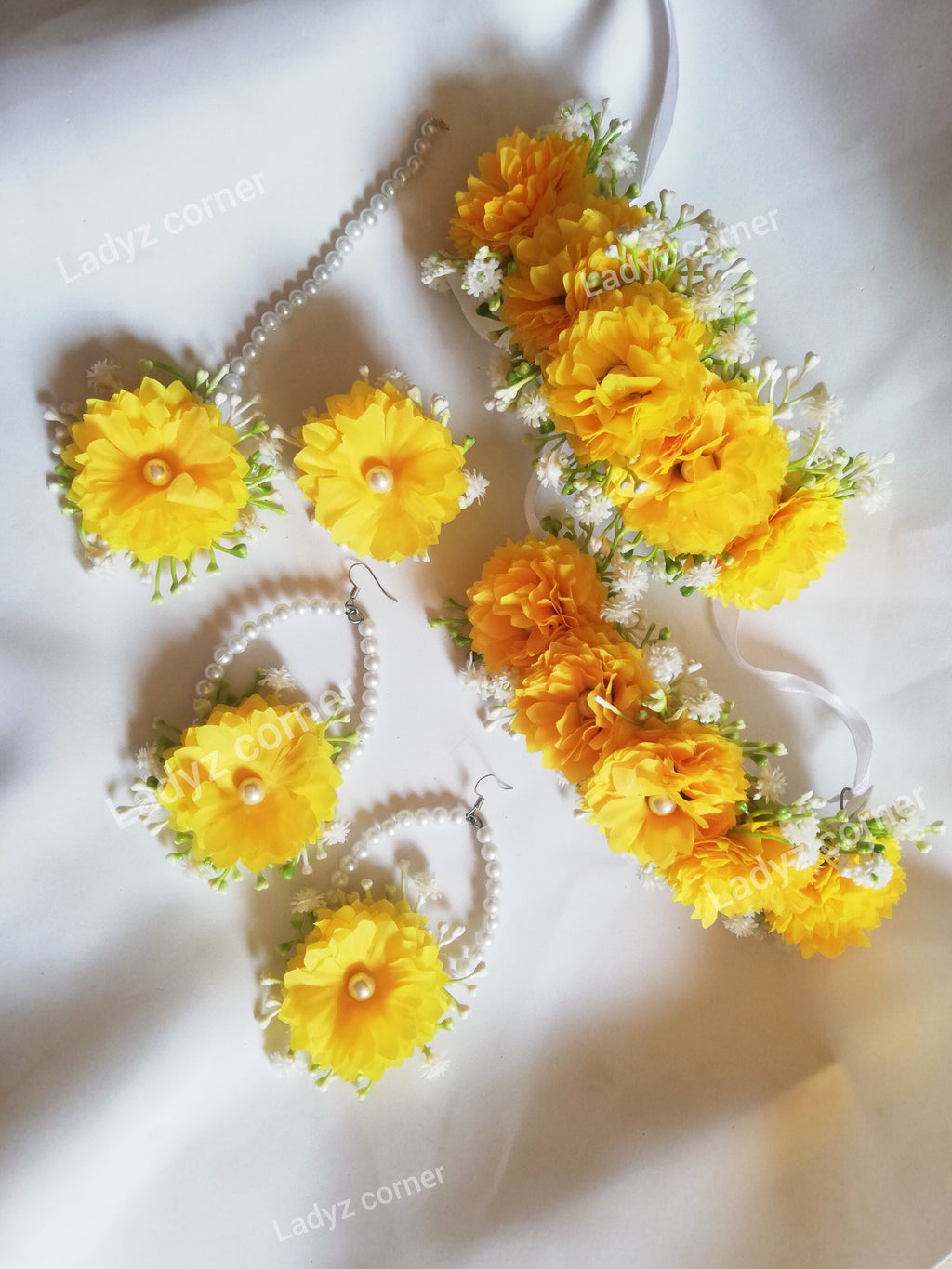 Yellow Gajraset - Miyo Bridal Gajraset