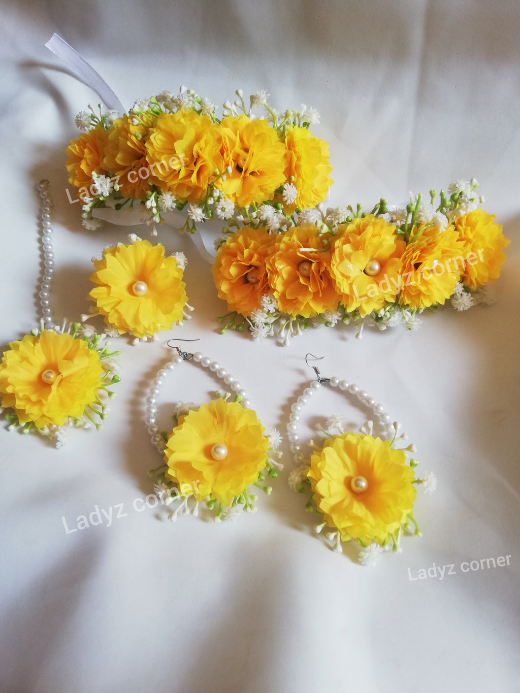 Yellow Gajraset - Miyo Bridal Gajraset