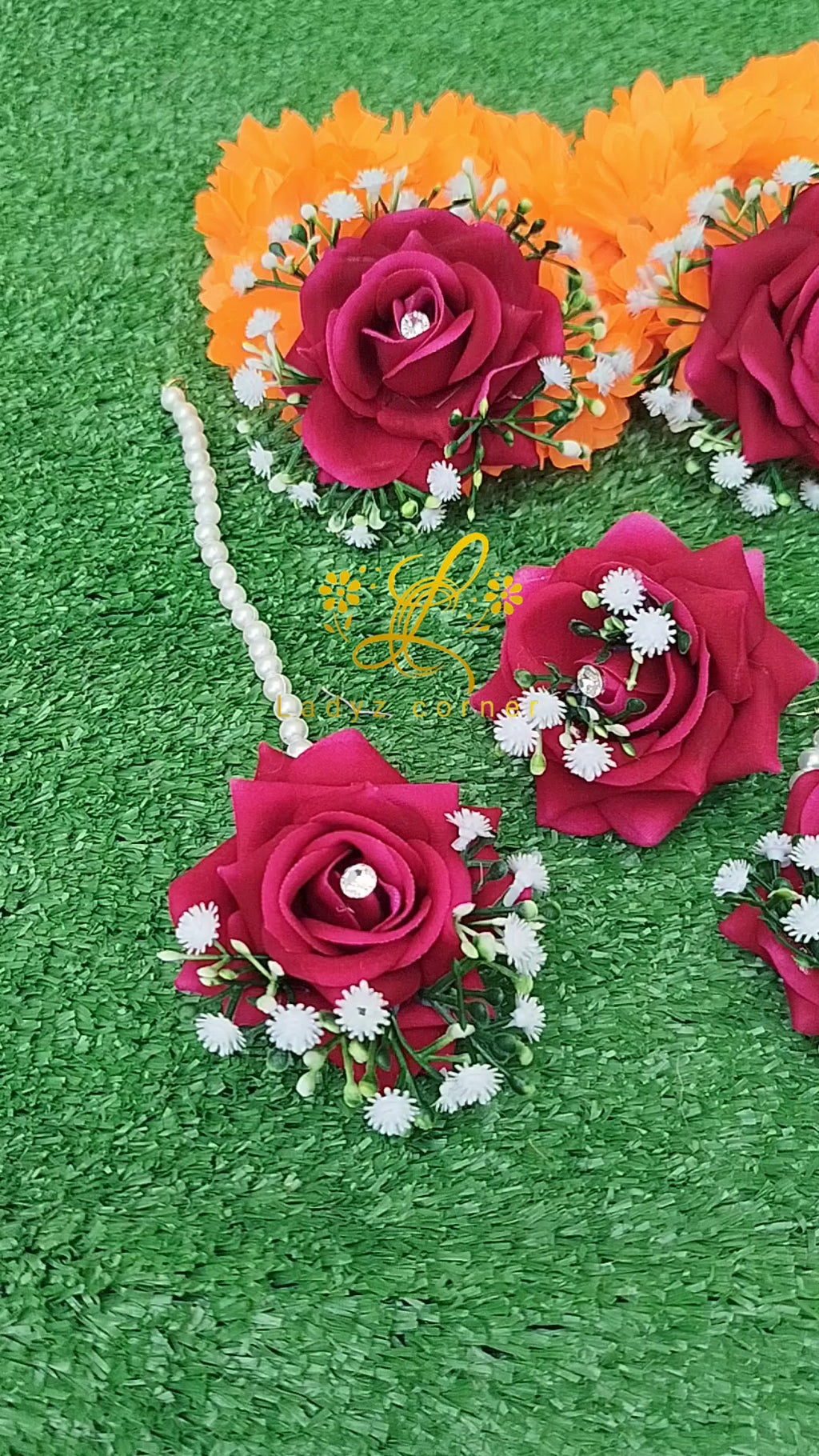 Velvet Rose Gajraset - Artificial Gajraset