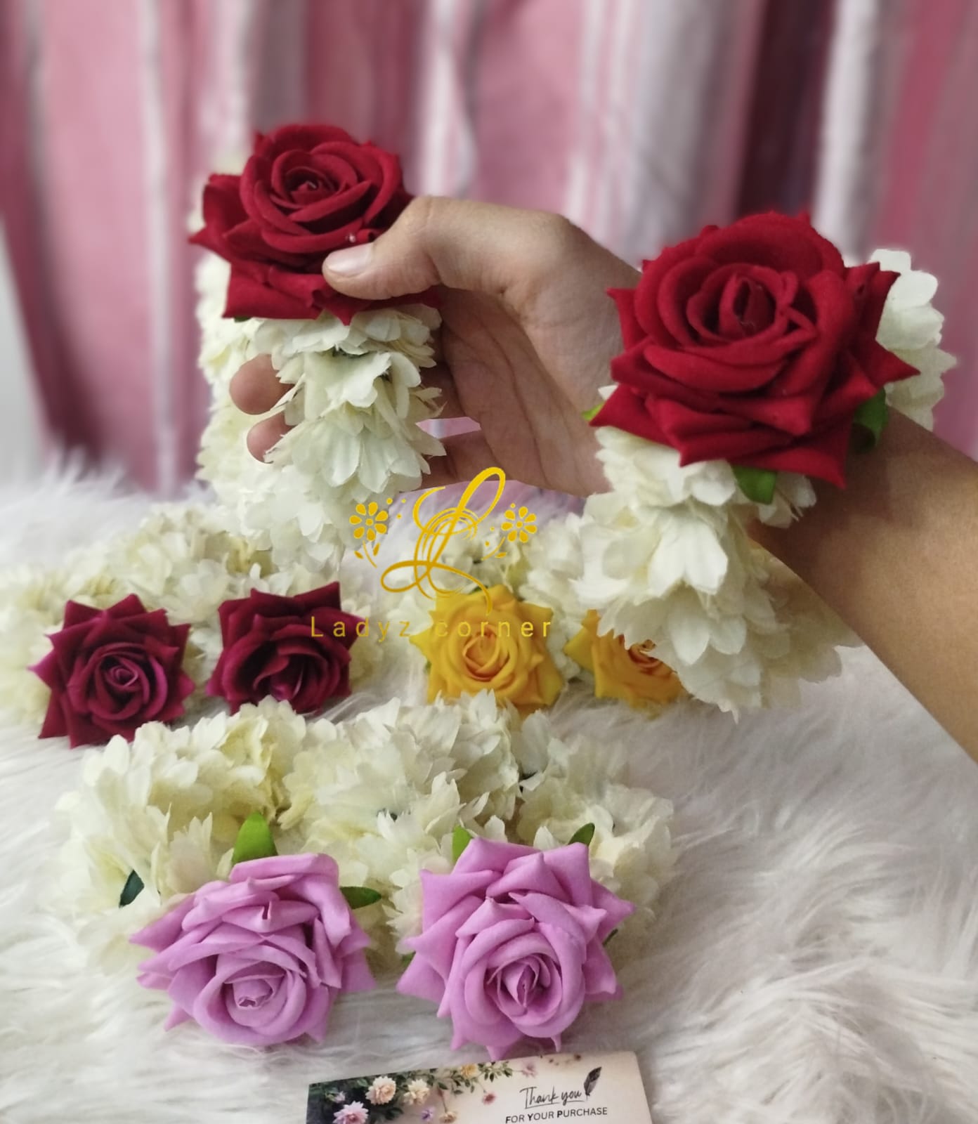 Pair of Gajra - rose gajray