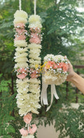 Pair of gajra - Garland(mala) - Peach jewellery