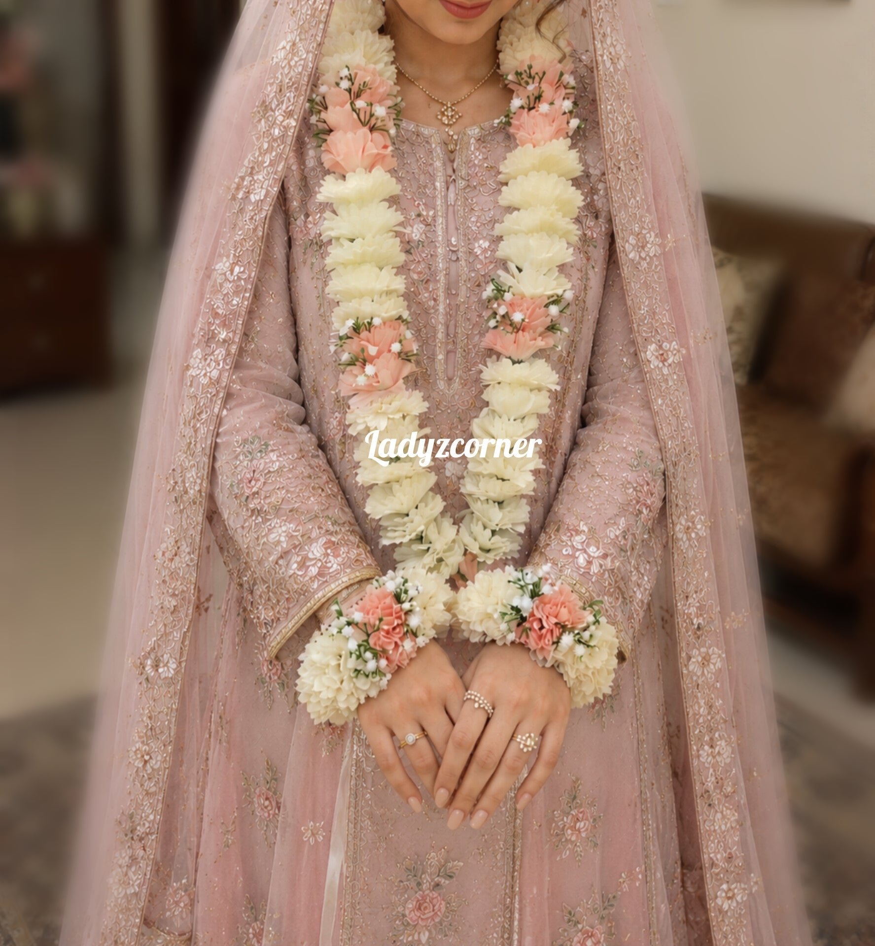 Pair of gajra - Garland(mala) - Peach jewellery